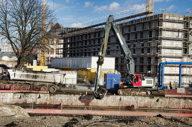 Baustelle Neubau der S-Bahn Verbindung Berlin Hbf - Nordring, 10557 Berlin, Heidestraße, S21, 06.02.2014