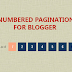 How to Add a Numbered Pagination in Blogger blog