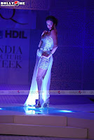 Malaika Arora Khan very hot with short dress on at HDIL Fashion Show