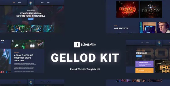 Best Esport Gaming Elementor Template Kit