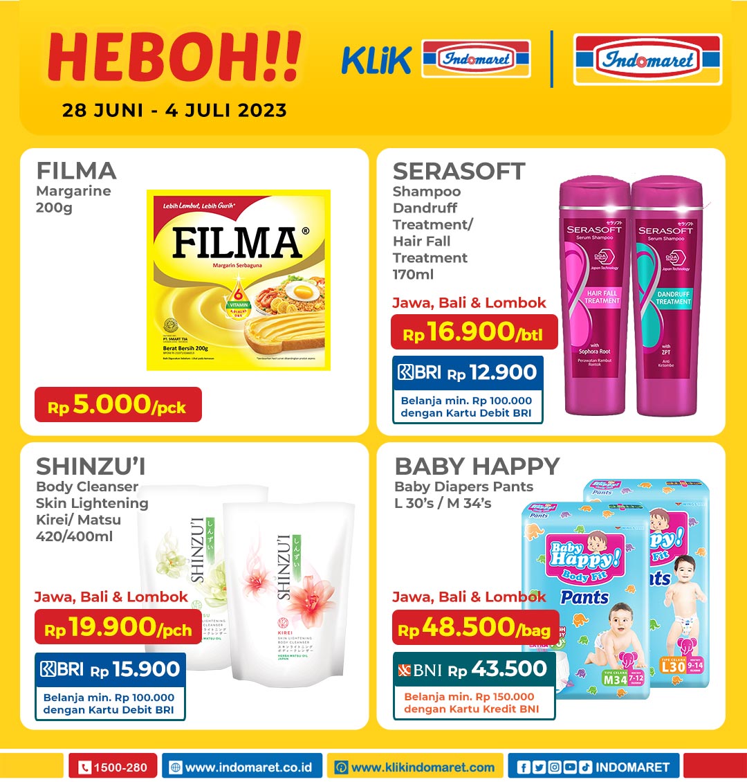 Promo Heboh INDOMARET dan Product of The Week 28 Juni - 4 Juli 2023