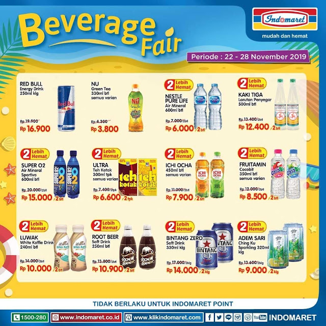 #Indomaret - #Promo Katalog Beverage Fair Periode 22 - 28 November 2019