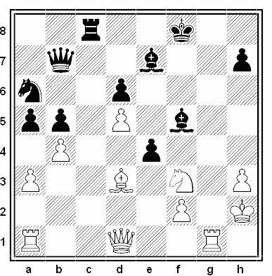 Posición de la partida de ajedrez Thomas Luther - Christoph Renner (Bad Wildbad, 1993)
