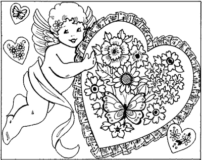 coloring pages of hearts with arrows. PRINT THIS PAGE