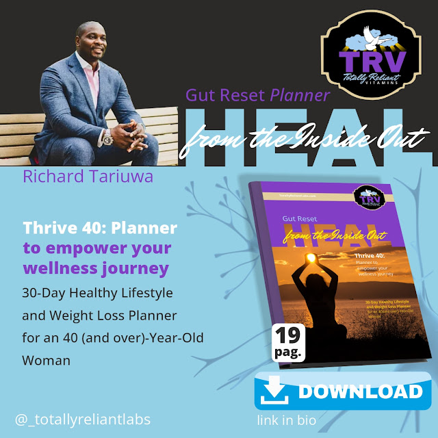 Totally Reliant Labs Planner - Gut Reset - Heal from Inside Out 