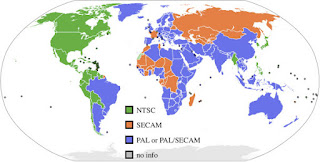 PAL NTSC Map - NTSC Countries - PAL Countries