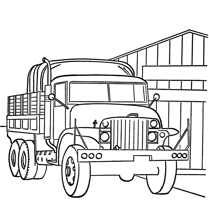 Download Transportation Coloring Sheets: Military Vehicles Coloring Pages Images