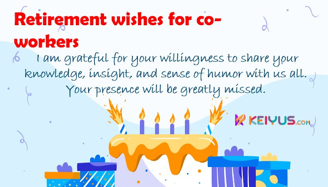 Retirement wishes for co-workers