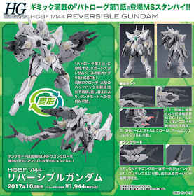 Da Gundam Build Fighters: Battlogue la Bandai ci propone il Reversible Gundam HGBF