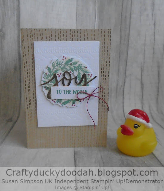 Craftyduckydoodah, Paper Pumpkin, Joy To The World, Stampin' Up, Christmas 2020,