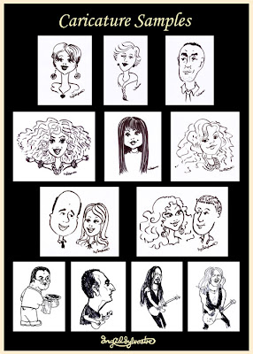 Caricature samples by UK caricaturist Ingrid Sylvestre - Durham