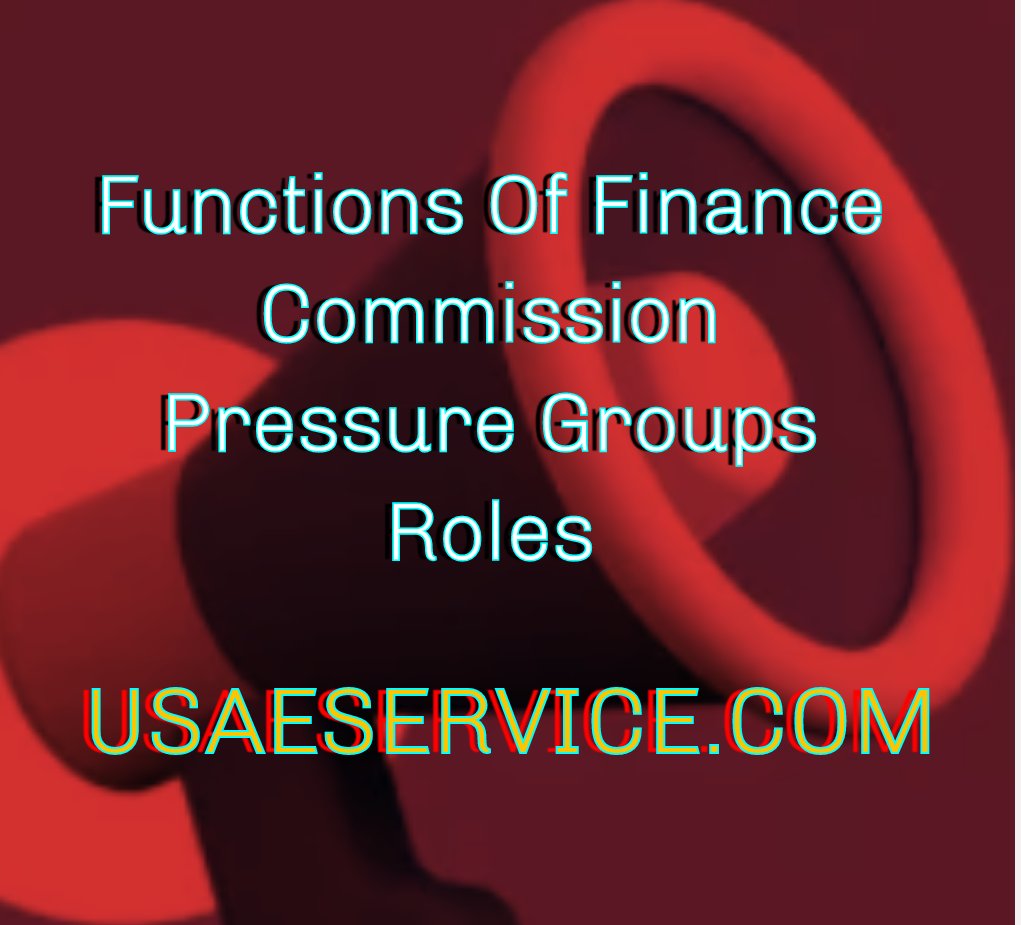 Finance Commission Pressure Groups Roles