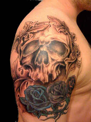 Tascha Michelann Destiney blog Skull And Rose Tattoos Designs Rose tattoos