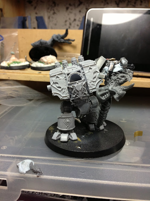 forge world space wolf dreadnought conversion