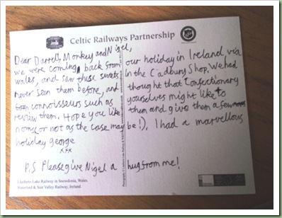 Postcard from George
