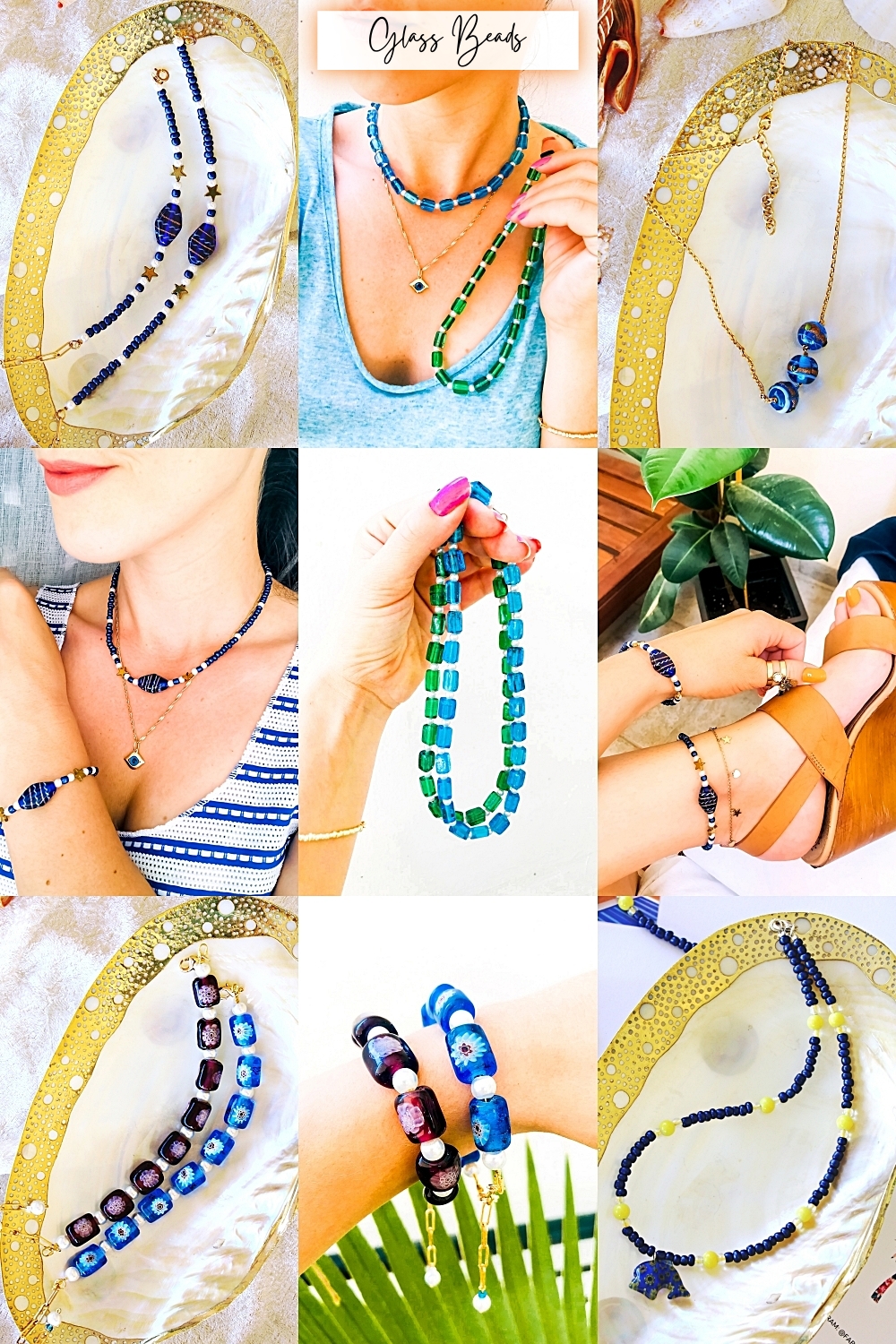 Fab & Happy handmade jewelry with colorful glass beads, beaded jewelry trends, nakit od stakla