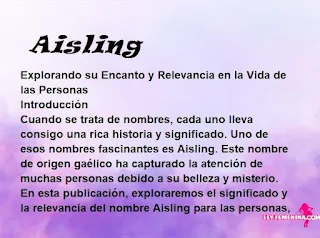 significado del nombre Aisling