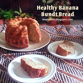 Healthy Banana Bundt Bread  Recipe @ treatntrick.blogspot.com