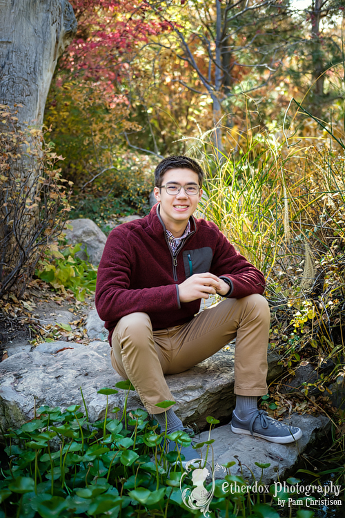 Professional portrait of a Volcano Vista High school senior at locations in Albuquerque