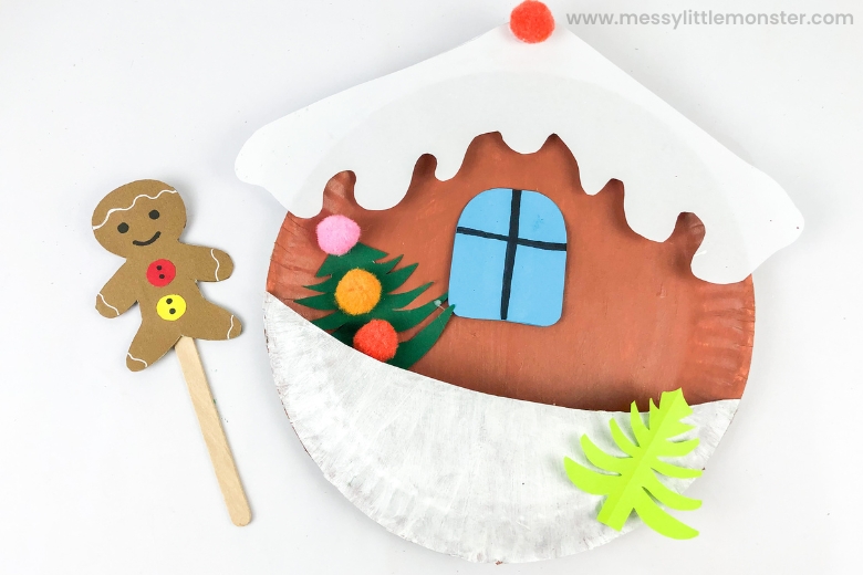 Gingerbread man craft - gingerbread house craft