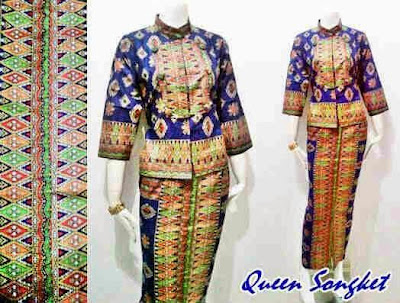 30 Model Baju  Batik Songket Elegan Modern Terbaru 2021 