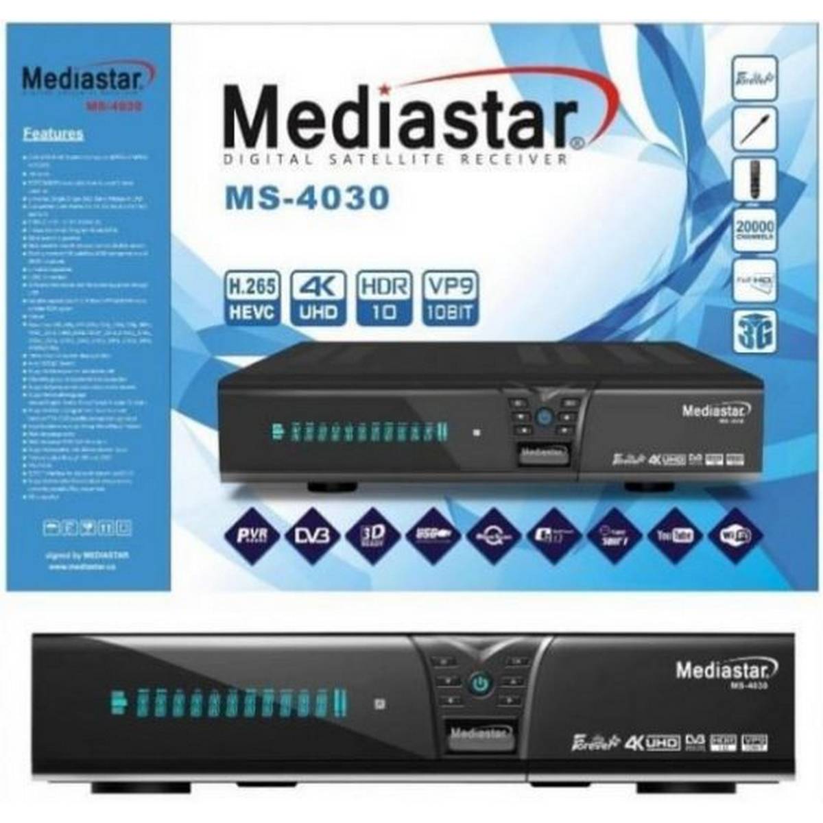 MEDIASTAR MS-4030 4K BLUE NEW SOFTWARE VERSION  V1.09.24514 ON 13 DEC 2022