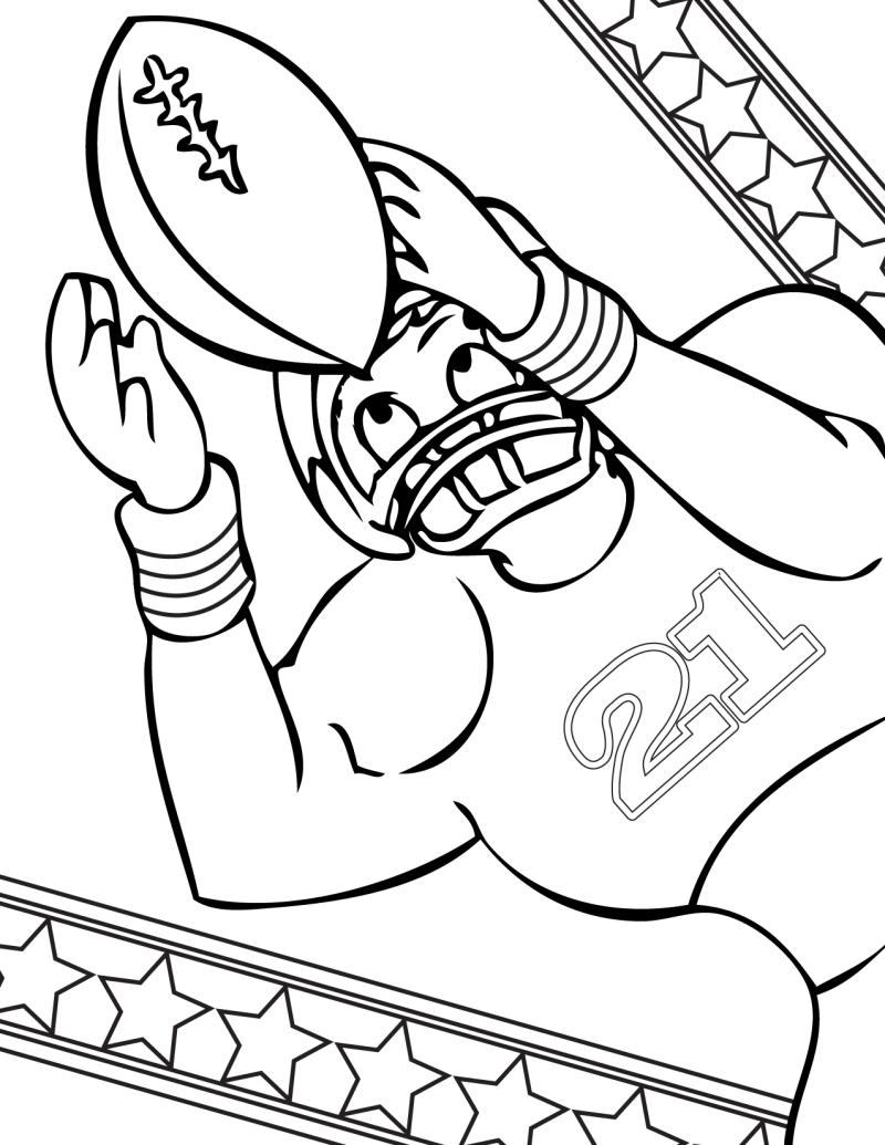 Football Coloring Pages 4
