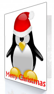 The Slap the Penguin Christmas Card