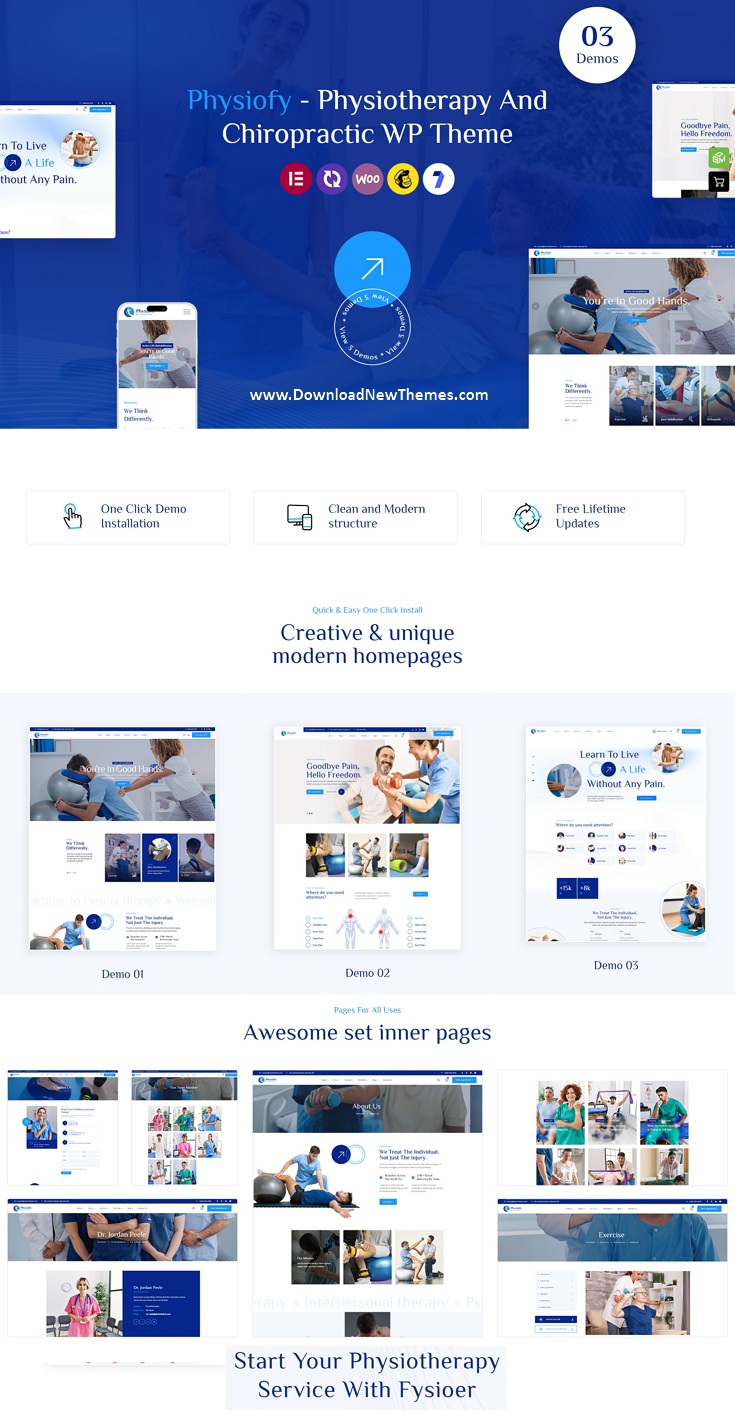 Physiofy - Physiotherapy and Chiropractic WordPress Theme Review