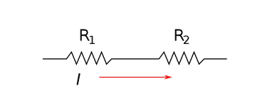 Serial combination of resistors