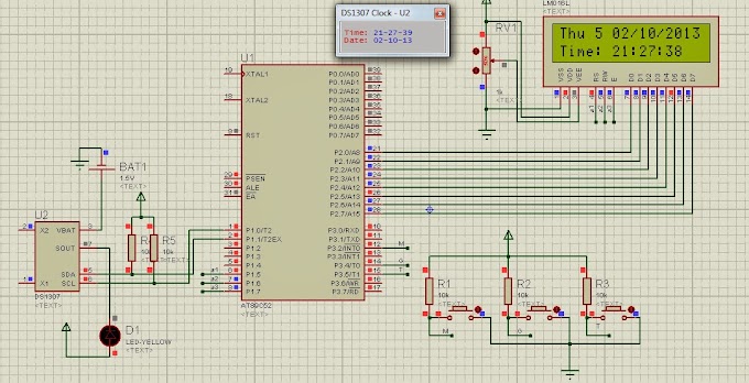 Mạch Đồng Hồ LCD 16x2 Sử dụng 89C51