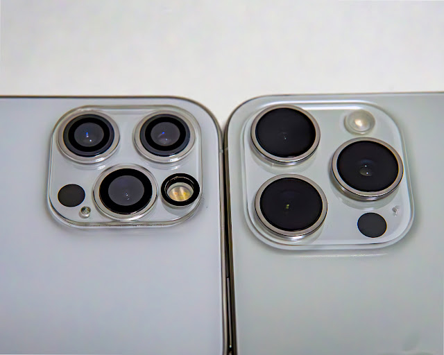 아이폰 12와의 카메라 크기 비교 1