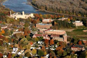 Benedictine College overlooks the Missouri River on the highlands of Atchison, Kansas, one of the most haunted towns in the mid-western United States.