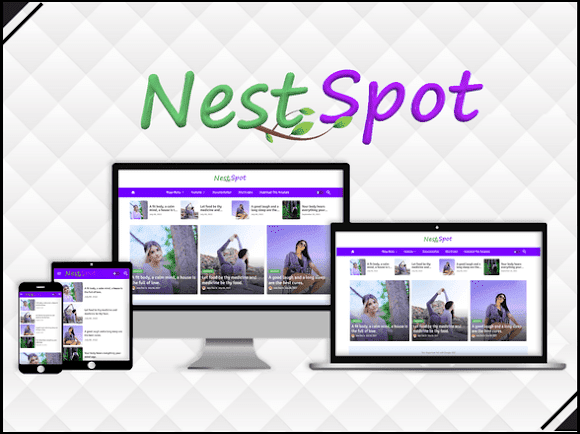NestSpot Blogger Template Free Premium Download