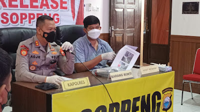 Kapolres Soppeng Pimpin Press Release Kasus Kematian Remaja  dalam kegiatan Ramadhan Fest