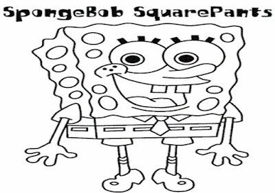 Sketsa Mewarnai Spongebob