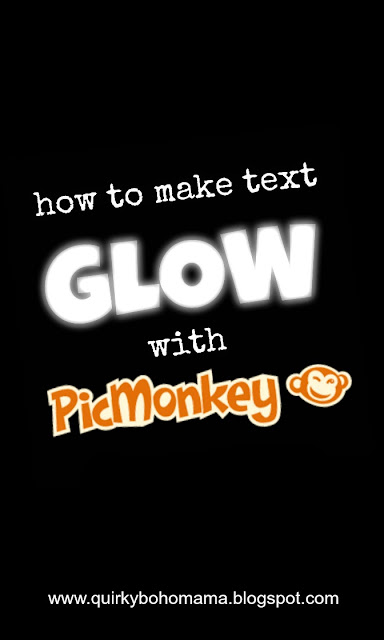 How to make text GLOW with PicMonkey {easy tutorial}