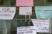 BEM segel pintu Rektorat UTU Meulaboh protes pelecehan seksual