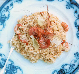 Risotto of Celtic Crab and prawns, an alternative starter for St David's day.
