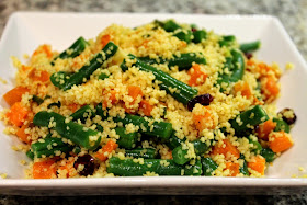 North African Green Bean and Sweet Potato Couscous Salad