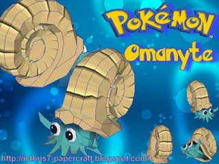 Pokemn Omanyte Papercraft