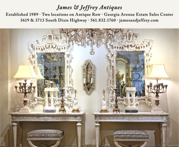 Vignette by James & Jeffrey Antiques West Palm Beach Florida.