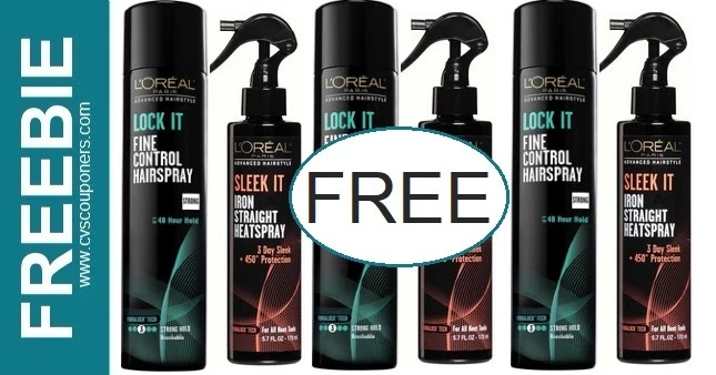 FREE L'Oreal Hair Spray CVS Deals