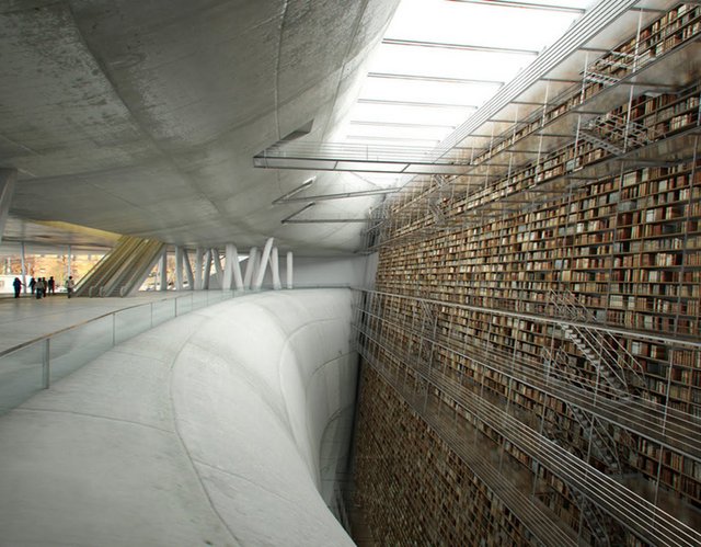 Wall of Knowledge, Stockholm Library