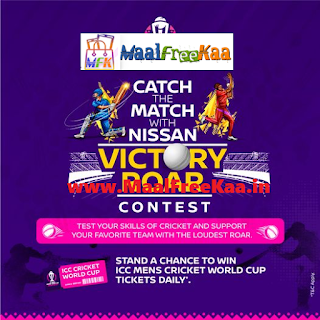Exciting News! Now Catch the Match With Nissan by participating in the Victory Roar Contest and win ICC Men's Cricket World Cup 2023 Tickets