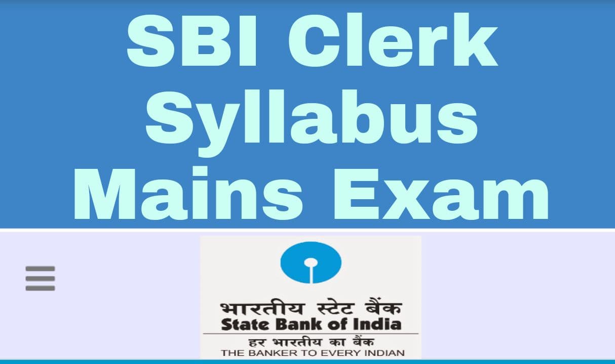 SBI Clerk 2021 Syllabus For Mains PDF