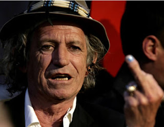 <br />Keith Richards's middle finger strange insurance policy