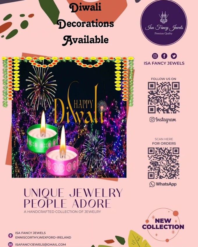 Diwali decorations! , കമ്മലുകൾ, നെക്ലേസുകൾ, വളകൾ, മോതിരങ്ങൾ ... ദീപാവലിക്ക് Isa Fancy Jewelsന്റെ അതിശയിപ്പിക്കുന്ന പുതിയ ശേഖരങ്ങൾ