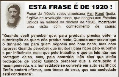 Resultado de imagem para ayn rand frases corrupção