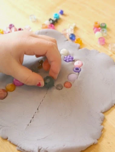 fine motor activity using play dough